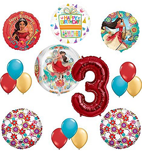 Princess Elena Of Avalor 3rd Birthday Party Supplies Balloon Decoration kit