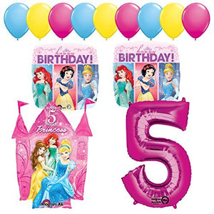 Princess Party 5th Birthday Party Supplies and Balloon Decorations