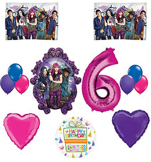 The Descendants Party Supplies and 6th Birthday Balloon Bouquet Decorations