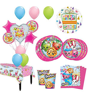 The Ultimate 8 Guest 53pc Shopkins Birthday Party Supplies and Balloon Decoration Kit