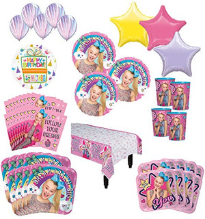JoJo Siwa Birthday Party Supplies 8 Guest Kit and Balloon Bouquet Decorations