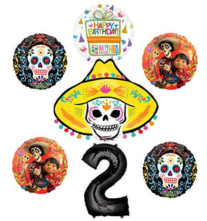 Coco Party Supplies 2nd Birthday Balloon Bouquet Decorations