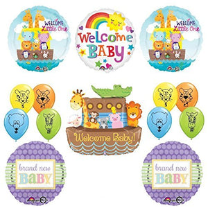 37" Noahs Ark Jungle Animal Latex Welcome Baby Baby Shower Party Supplies and Balloon Decorations