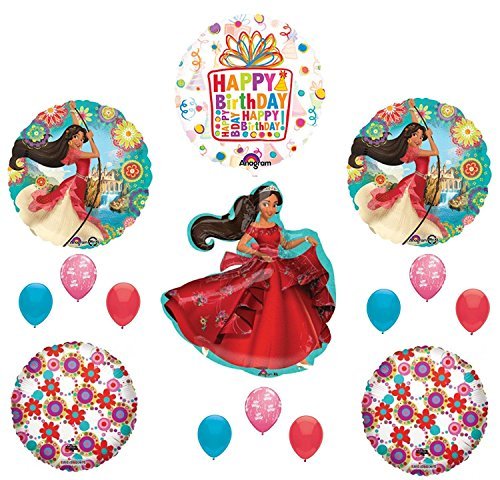 ELENA OF AVALOR 15 pc Happy Birthday Party Balloons Decoration Supplies