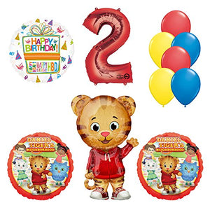 Daniel Tiger Neighborhood 2nd Birthday Party Supplies and Balloon Decorations