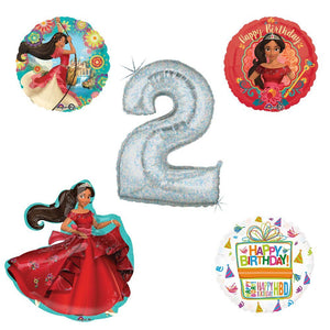 Princess Elena Of Avalor Holographic 2nd Birthday Party Balloon Kit Decorating Supplies