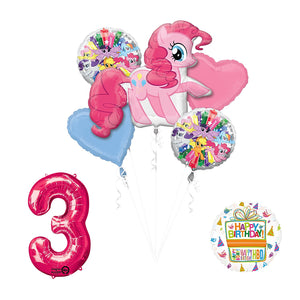 My Little Pony Pinkie Pie 3rd Birthday Party Supplies and Balloon Decorations