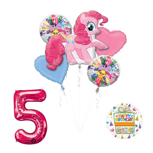 My Little Pony Pinkie Pie 5th Birthday Party Supplies and Balloon Decorations